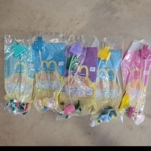 Lot of 5 Vintage McDonalds Happy Meal Toys Dino-Motion Dinosaurs 1992 Brand New